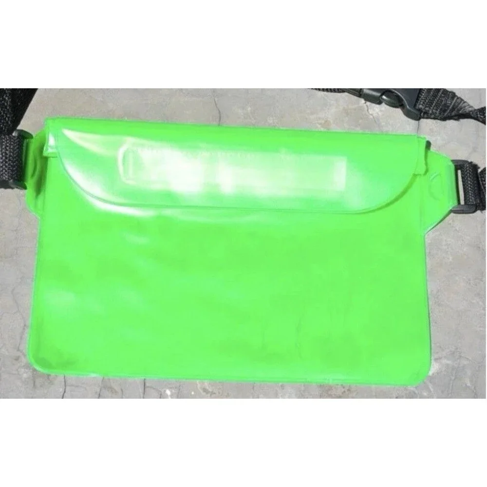 Waterproof Pouch for Phone with Pocket Fanny Pack with Waist Strap Green